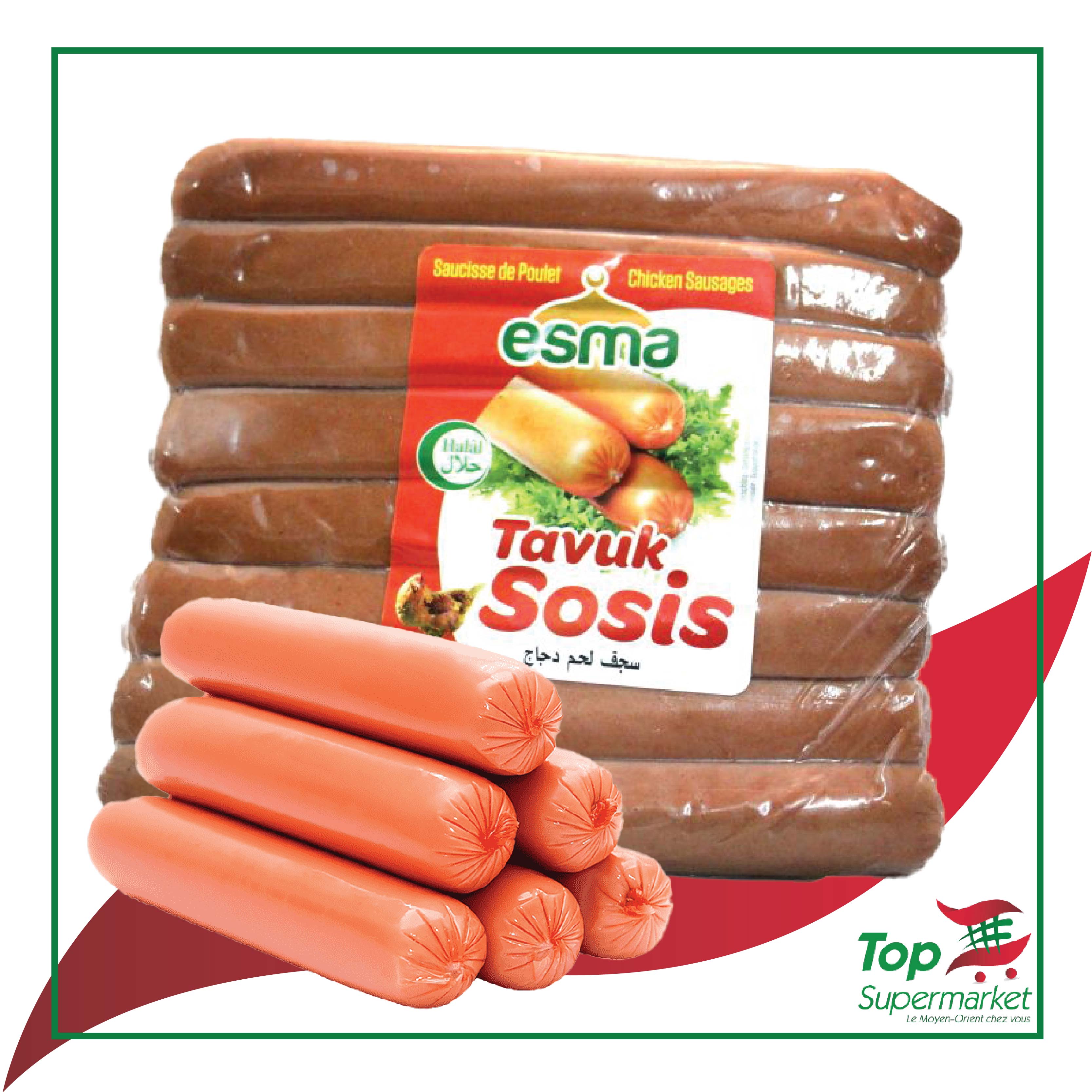 Esma Tavuk Sosis 800gr